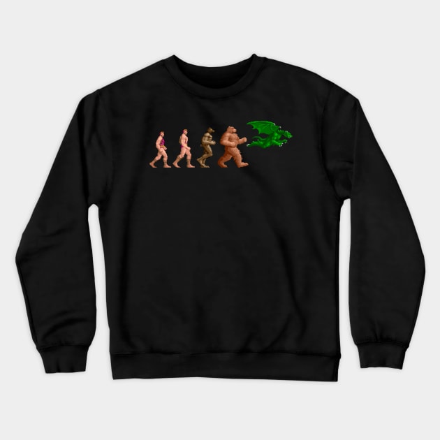 Altered Evolution Crewneck Sweatshirt by demonigote